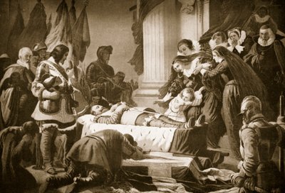 El velatorio de Gustavo Adolfo, 1633 de Feodor Dietz